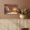 Winter - Kerst - Huis - Openhaard PET vilt klein -sfeer4