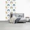 Patroon - Regenboog - Hartjes fotobehang vinyl groot -slaapkamer