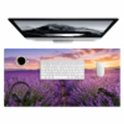 Lavendel - Veld - Natuur - Paars Muismat XXL klein -3d