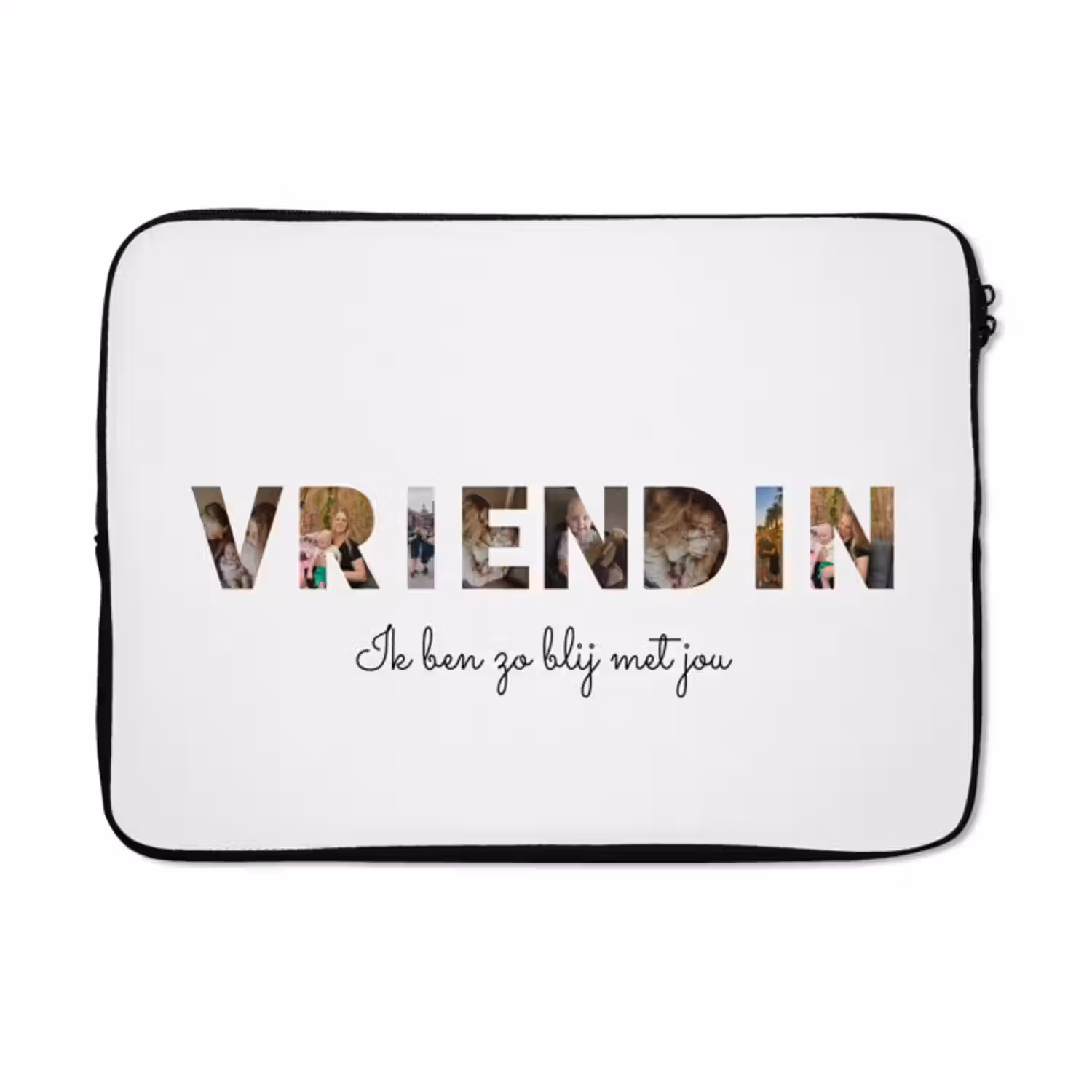 Gepersonaliseerde laptophoes - Vriendin - Lettercollage