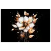 Bloem - Verf - Goud - Graffiti - Modern poster papier klein -3d