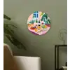 Tafel - Wijn - Fruit Wandcirkel kunststof plaat 5mm dik klein -sfeer3