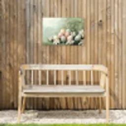 Paaseieren - Pasteltinten - Bloemen Tuinposter op houten frame 2 cm dik klein -sfeer4