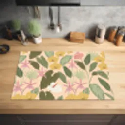 Patroon - Bloemen - Kleurrijk Inductie beschermer vinyl 3mm klein -sfeer5