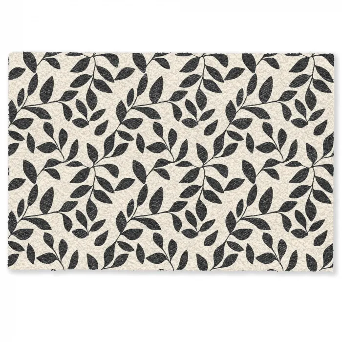 Elegant - Patroon - Zwart - Beige Deurmat klein 898 -zkaufland3d