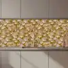 Ginkgo - Bladeren - Goud keuken achterwand 2 middel 871 zz_3dshopping