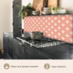 Waaier - Motief - Zalmroze keuken achterwand 2 middel 871 -usp_EN