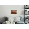 Boeddha beelden - Zonsondergang - Water - Boeddhisme Muursticker klein -slaapkamer