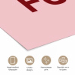 Statement - Krachtig - Roze poster papier klein -closeup_NL