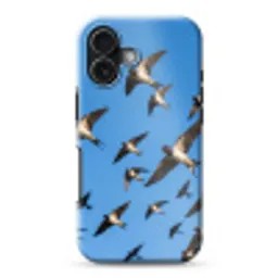 Zwaluwen - Vliegen - Blauw Toughcase MagSafe Apple iPhone 17 klein -3d