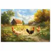 Kippen - Landelijke rust - Natuur poster papier klein -3d