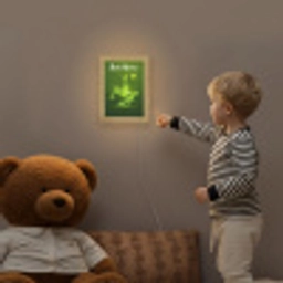 Voetbal - Groen - Omhaal Light Box met kabel (Kinderlampje) klein -sfeer4a_kind