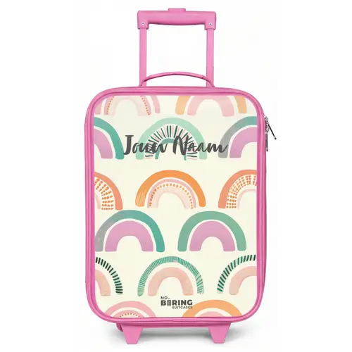 Regenbogen Kinderkoffer - Roze klein -zz3dotto