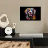 Graffiti - Hond - Zwart - Kleuren poster papier klein -sfeer1