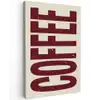 Koffie -Japandi - Rood - Vintage canvas 2cm klein -z3d
