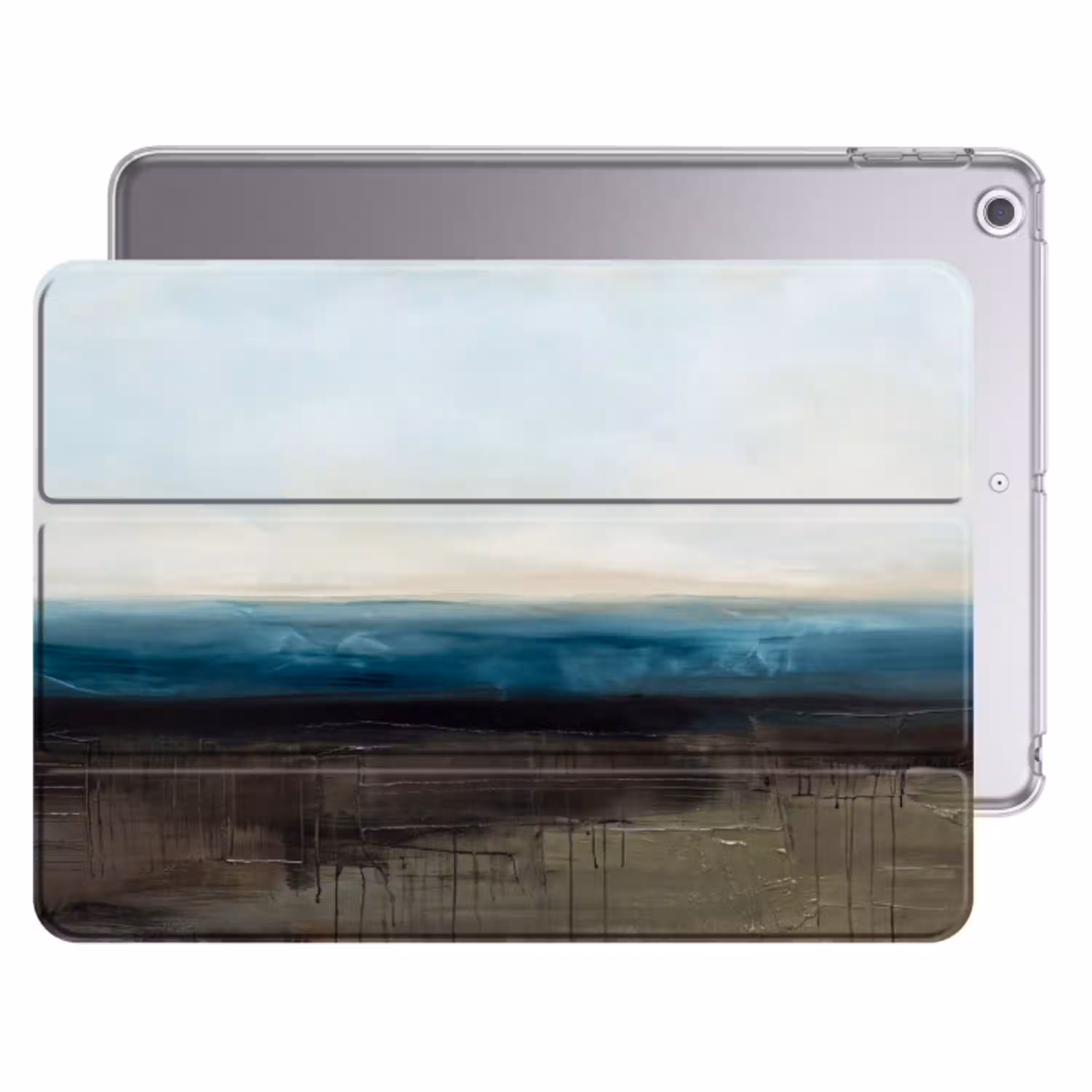Abstract - Landschap - Horizon - Blauw - Modern Apple iPad 2017 middel -threedimensional_3d_global