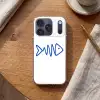 Vis - Minimalistisch - Blauw - Lijn Telefoonhoesje iPhone 17 Pro klein -sfeer1