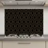Goud - Zwart - Rozetstructuur keuken achterwand spatscherm klein 900 -3d_website