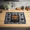 Gasfornuis - Grill - Groenten Inductie beschermer vinyl 3mm klein -sfeer5