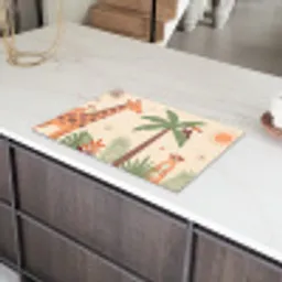 Dieren - Tropisch - Safari - Kleurrijk Inductie beschermer vinyl 3mm klein -sfeer8