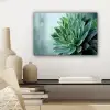 Vetplant - Bladeren - Groen - Wazig canvas 2cm klein -sfeer6