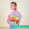 Vos - Vliegtuig - Blauw Kinderrugzak - Roze middel -sfeer3_NL