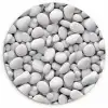 Wit - Kiezels - Egaal Wandcirkel plexiglas klein 852 -3d