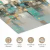 Abstract - Blokken - Goud - Skyline poster papier klein -closeup_NL