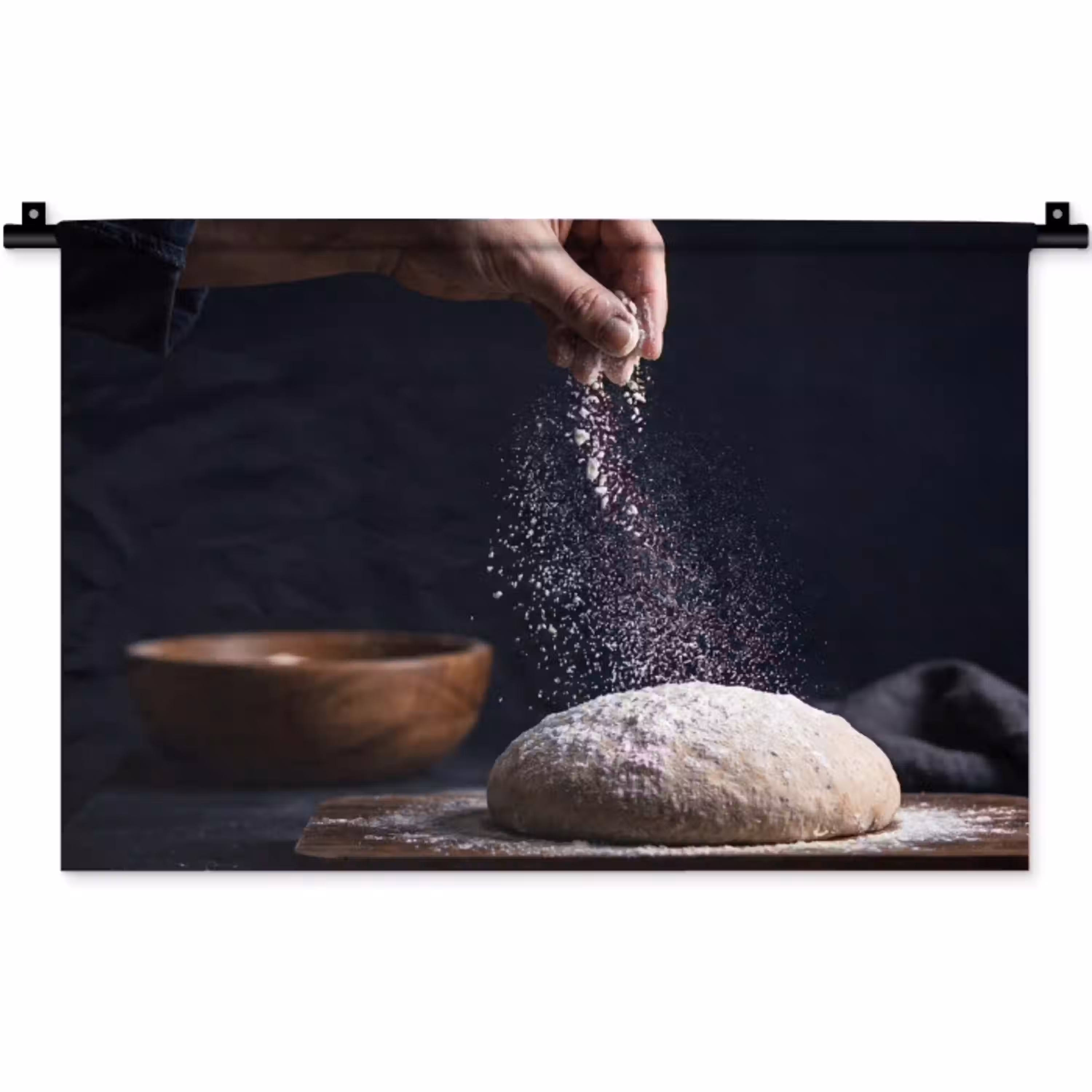 Deeg - Hand - Bakken Wandkleed katoen klein -zz3d