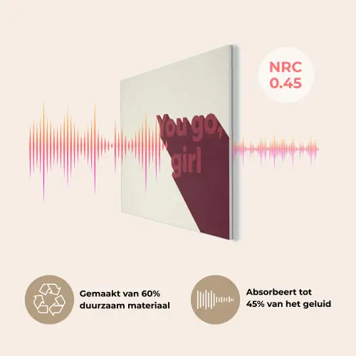 you go girl - 3D - Rood PET vilt klein -USP_NL