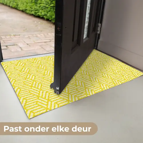 Geel - Patroon - Geometrisch Deurmat klein 898 -USP_NL