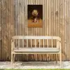 Leeuw - Geschilderd - Abstract - Goud Tuinposter op houten frame 2 cm dik klein -sfeer4