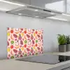 Roze - Kleuren - Fruit - Patroon keuken achterwand spatscherm klein 900 -3d_schuin
