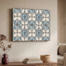 Barok - Tegel - Kleurrijk Textielframe zwart klein 947 -sfeer3