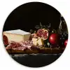 Stilleven - Vintage - Borrelplank Wandcirkel plexiglas klein -3d
