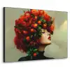 Vrouw - Appels - Rood - Bladeren Textielframe - compleet frame klein -3d