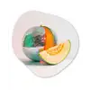 Disco - Discobal - Meloen - Pastel Wandcirkel Organisch Plexiglas middel -3d