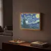Sterrennacht - Schilderij - Oude meesters - Vincent van Gogh Light Box met batterij (Wandlamp) middel -sfeer1
