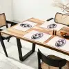 Tulpen - Paars - Lijst - Bladeren Placemat vinyl groot -zzsfeer4_Kitchenyeah-website