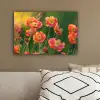 Bloemenveld - Zonnestralen - Oranje canvas 2cm klein -sfeer3
