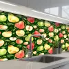 Appels - Peren - Fruit - Groen keuken achterwand 2 middel 871 -3d_schuin