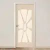 Bloemen - Pastel - Beige - Kunst deurposter klein -3d_beige