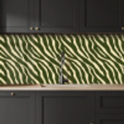 Zebra - Patroon - Groen keuken achterwand 2 middel 871 -sfeer1