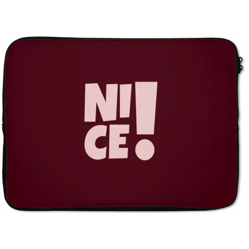 Nice - Uitroepteken - Rood laptophoes neopreen klein -zkaufland3dotto