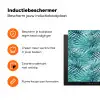 Bladeren - Ijsblauw - Wit Inductie beschermer vinyl 3mm klein 276 -zzzzzzz-td-ups