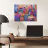Kleurrijk paradijs - Levendig - Koepels PET vilt klein -sfeer5