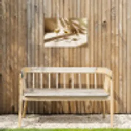 Wijn - Wijnglazen - Wit Tuinposter op houten frame 2 cm dik klein -sfeer4