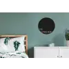 Zwart - Minimalistisch - Valentijn Wandcirkel aluminium klein -slaapkamer