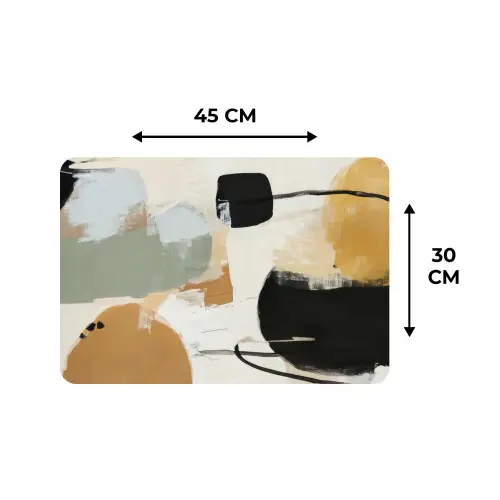 Paint - Abstract - Kleuren Placemat vinyl groot -specs