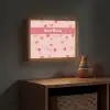 Hartjes - Patroon - Roze Light Box met batterij (Wandlamp kind) middel -sfeer5_kind